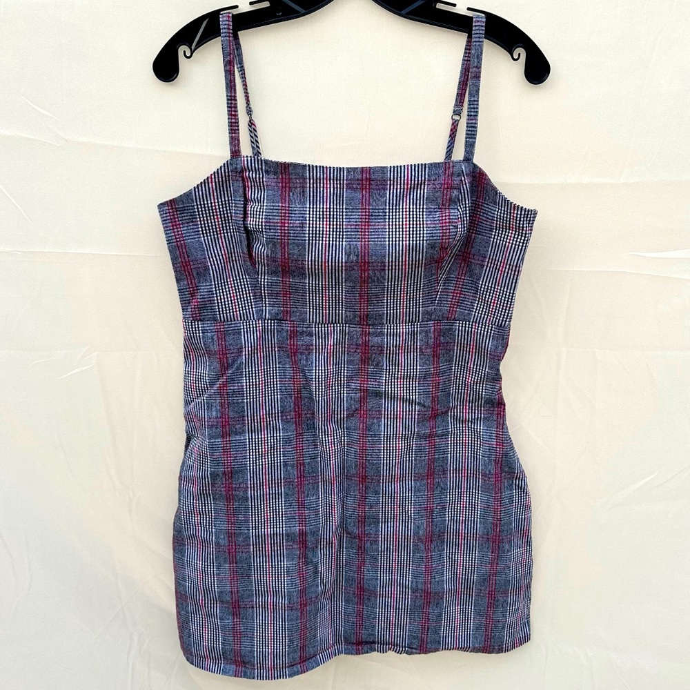 Hollister plaid mini dress